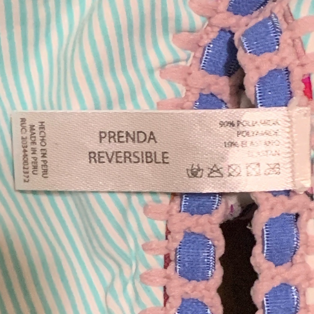 Toque D’Sol Floral Halter Bikini Top reversible - Picture 3 of 4